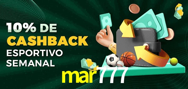 10% de bônus de cashback na mar777