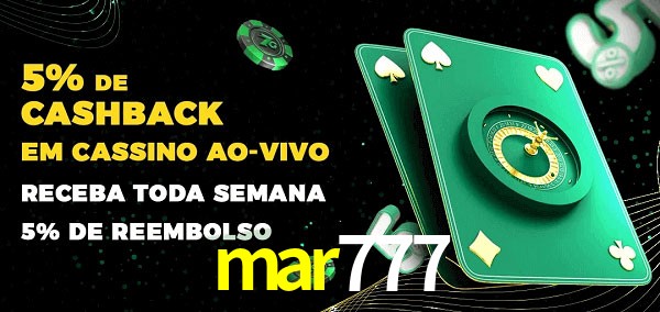 Promoções do cassino ao Vivo mar777